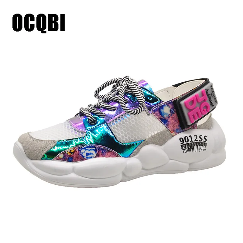 Женские кроссовки из сетчатого материала на шнуровке Повседневная дышащая обувь