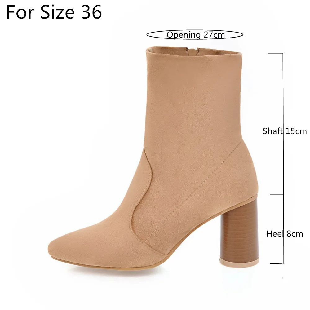 Женские ботинки носки с острым носком на Высоком толстом каблуке|fashion boots|fashion women