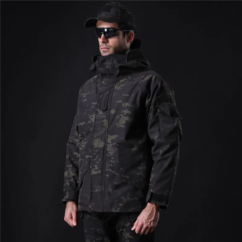 Водонепроницаемая Мужская походная тактическая куртка камуфляжная зимняя