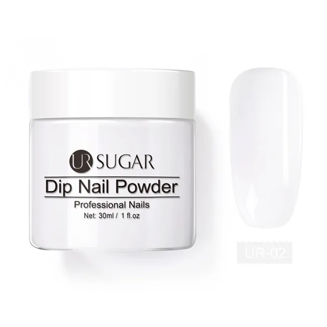 UR02 Ur Sugar 30 мл Dip набор пудры для ногтей блестящая голографическая Французский маникюр сухой без лампы хромированный пигмент порошок пыль - Цвет: UR02