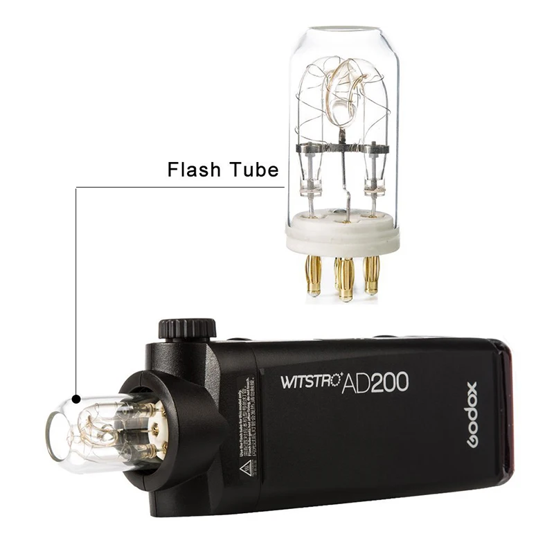 Godox AD200 AD FT200 карманная вспышка 200 Вт лампа для вспышки H200J головка на AD200|bulb|bulb tubebulb