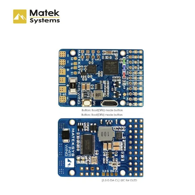 Система управления полетом Matek система STM32F411 с поддержкой INAVOSD MPU6000 BMP280 крыло