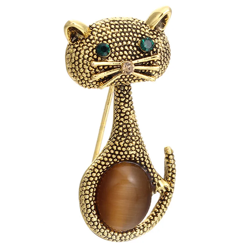 В винтажном стиле с изображением милых животных Броши Европейский воротник