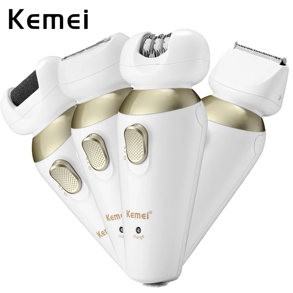 Электрический эпилятор Kemei 4 в 1 бритва многофункциональная беспроводная