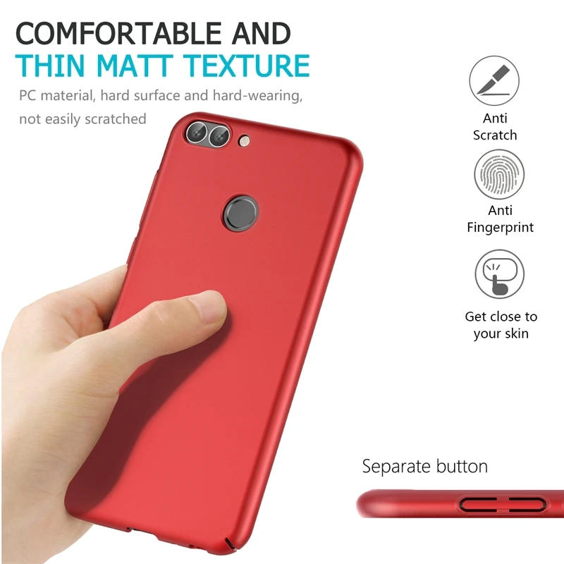 GrandEver чехол для huawei P Smart заказать 7 s Чехол бампер PC Anti Scratch Матовая Жесткий ультра