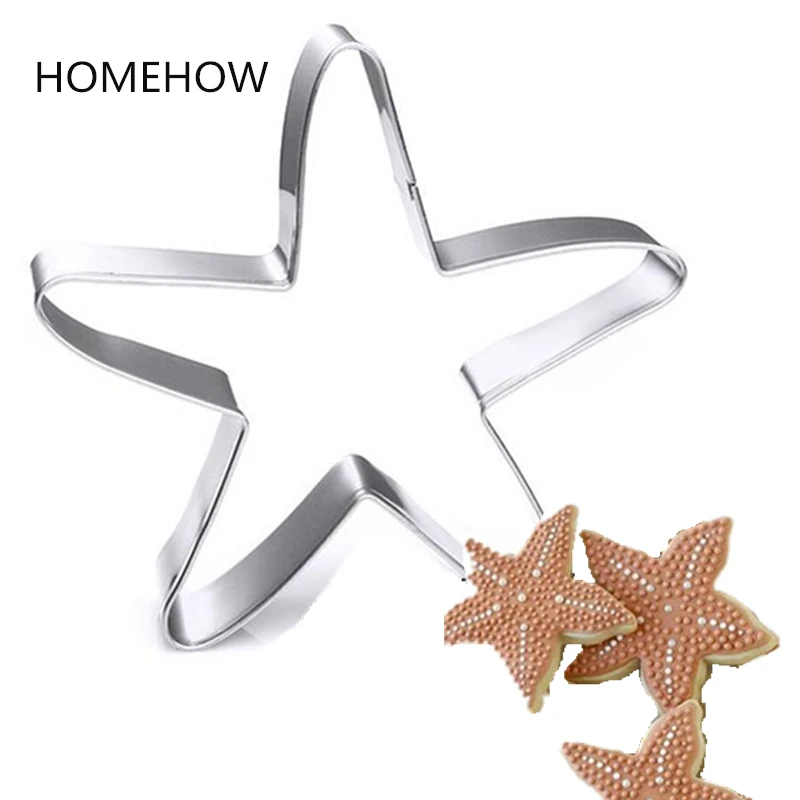 1 шт./лот нож для печенья Морская звезда 8*8 см кухонная утварь из нержавеющей стали