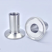 free shipping 2 tri clamp x 114 bsp female thread stainless steel 304