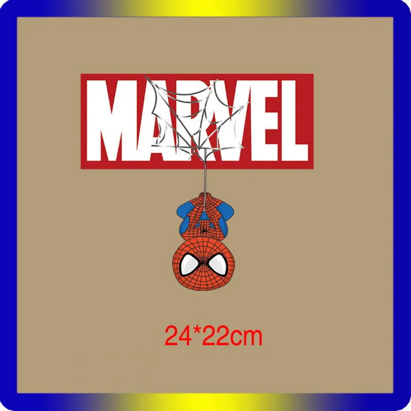 Marvel of Avengers/крутая одежда с нашивками Человек паук Супергерои Железный человек