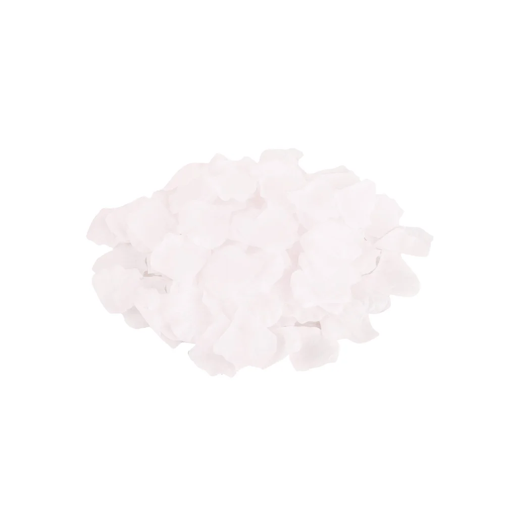 White 1000pcs 1000 шт, искусственные лепестки цветов, шелковые лепестки роз, искусственные цветочные лепестки для Свадьбы вечерние украшения - Цвет: White 1000pcs