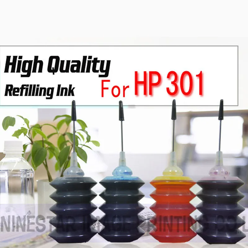 Набор чернил 120 мл для HP301 301XL качественный набор Черный чернильный картридж NS14|ink