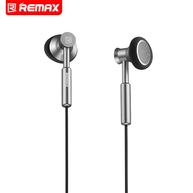 Remax 3 5 мм Металл наушники гарнитуры стерео бас вкладыши mi cphone мобильного телефона