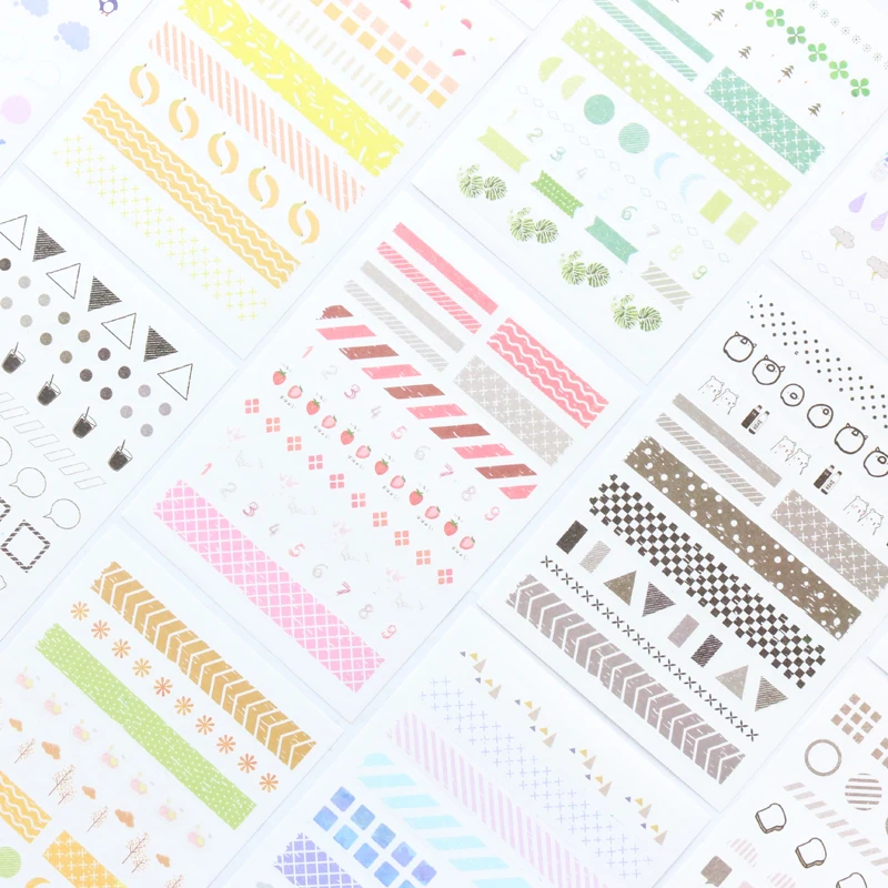 Классическое милое бумажное украшение Domikee дневник бирка наклейки аксессуары