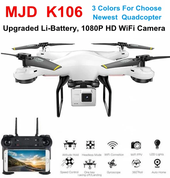 MJD K106 новые беспилотная камера д/у вертолет Квадрокоптер с HD и поддержкой Wi Fi FPV