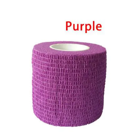 Purple Защита безопасности CE/Сертификация FDA водонепроницаемый самоклеящийся эластичный бандаж 4,5 м аптечка адгезивный бинт из нетканого материала - Цвет: Purple