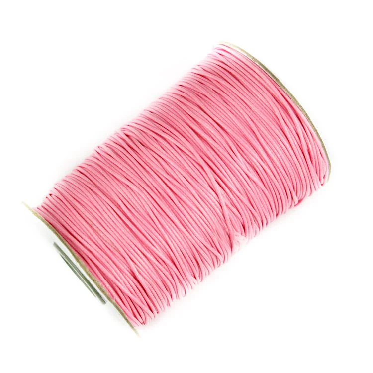 Pink 30 цветов, 1 мм, 1,5 мм, 2 мм, корейский шнур из полиэфирного волокна, круглая веревка для бисероплетения/нить/проволока/веревка для рукоделия, аксессуары - Цвет: Pink