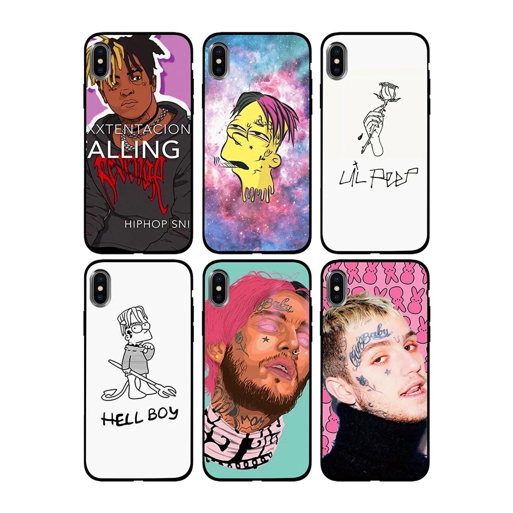 Funy and cute Lil Peep Мягкий чехол из ТПУ для Apple iPhone 6 6S 7 8 Plus 5 5S SE X XS MAX XR силиконовые
