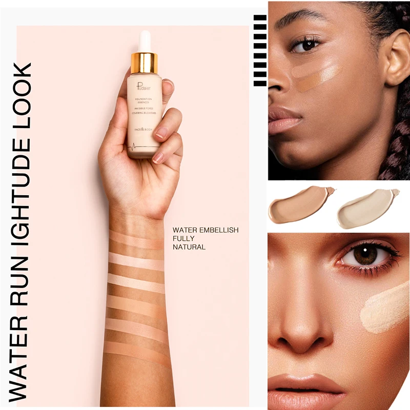 Жидкий тональный крем Pudaier с полным покрытием маскирующий макияж праймер для