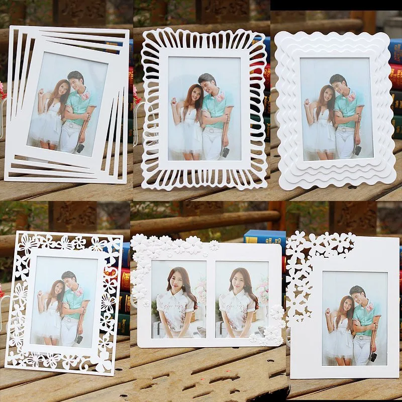 Полый дизайн любовь деревянная фоторамка DIY фоторамки 1 шт. искусство домашний