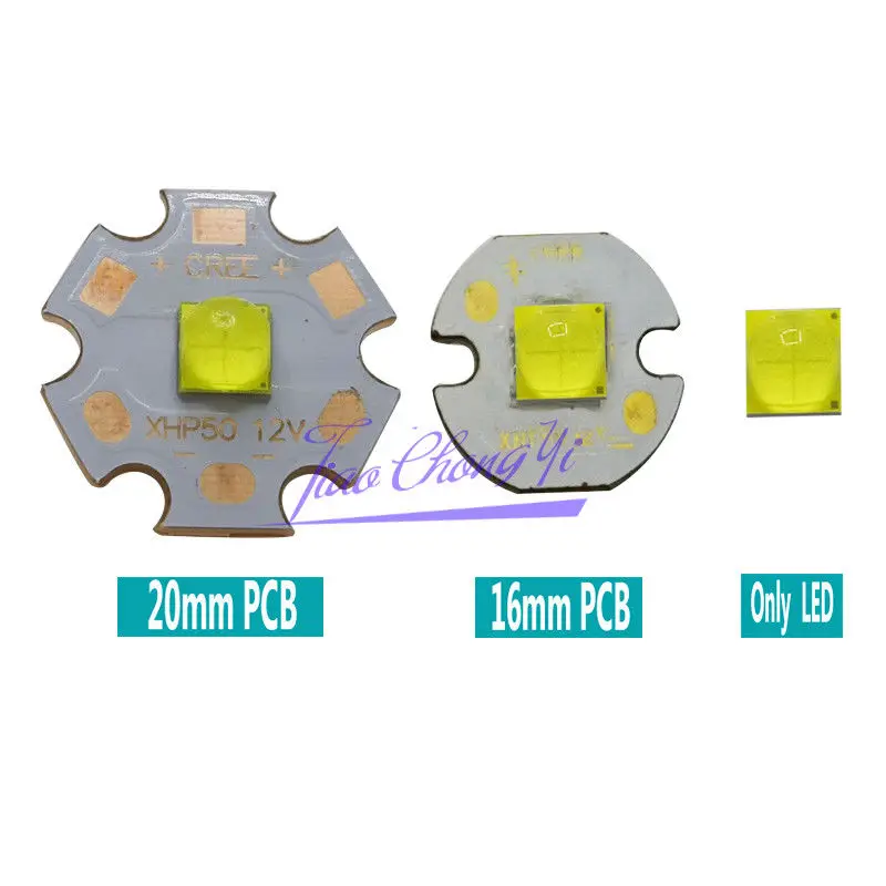 XHP50.2 DC12V CREE XHP50.2 XHP70.2 поколение светодиодный чип 6 в 12 в белый/теплый белый 20 мм Медь PCB - Цвет: XHP50.2 DC12V