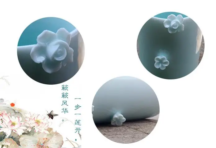 Питейная посуда кружки креативная кружка керамические поделки 3D цветок