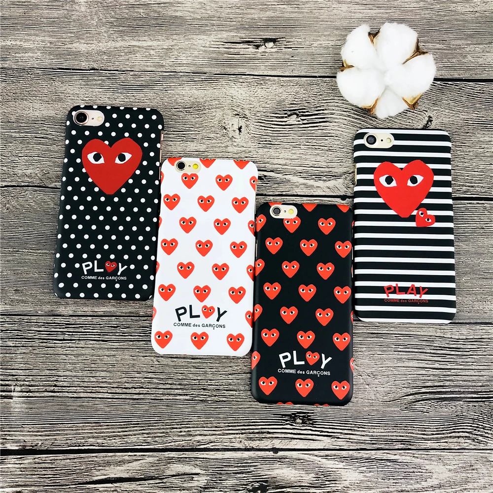 Игра CDG Comme des Garcons Жесткий матовый защитный телефонные чехлы для iphone X 5 5S SE 6s 6 7 8