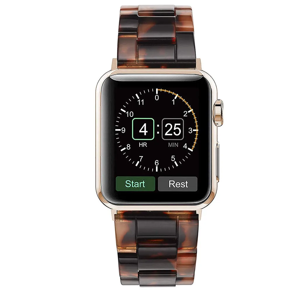Полимерный ремешок для часов Apple Watch Series 4 3 2 1 ремешок из нержавеющей стали браслет с пряжкой для iWatch Band 38 мм 40 мм 42 мм 44 мм ремешок
