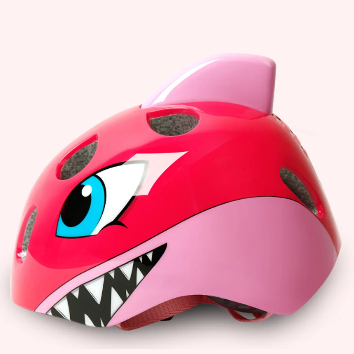 pink shark Сверхлегкие детские велосипедные шлемы Детский велосипедный шлем дорожный велосипед детский головной убор для занятий спортом на открытом воздухе Катание на коньках катание на лыжах - Цвет: pink shark