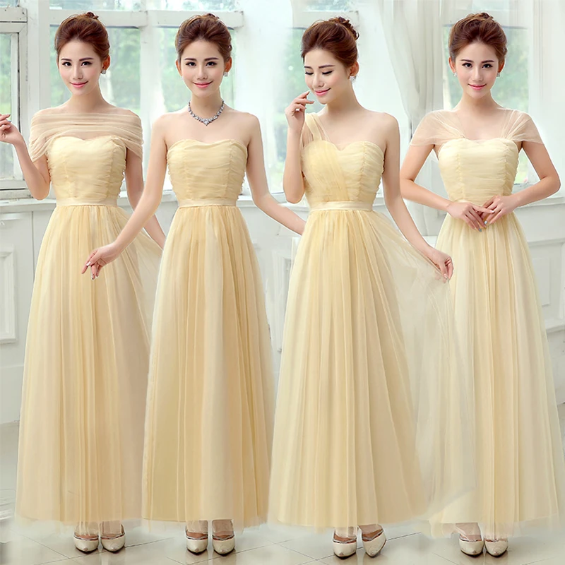Новинка 2017 Платья для подружек невесты товар в наличии недорогой фатиновый