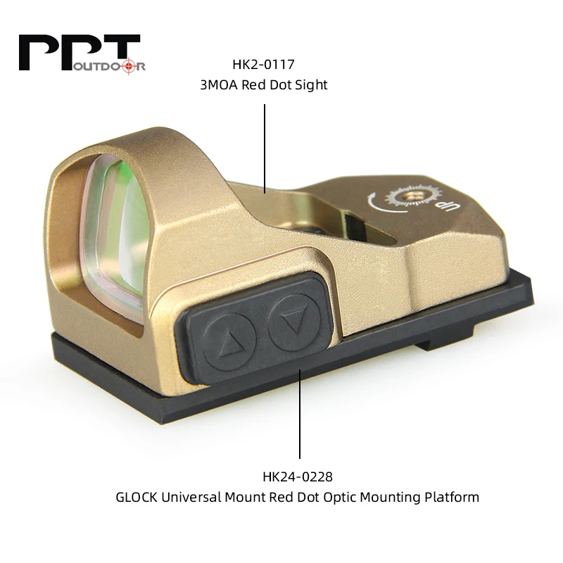 PPT GLOCK крепление красная точка Оптический Крепление ласточкин хвост с
