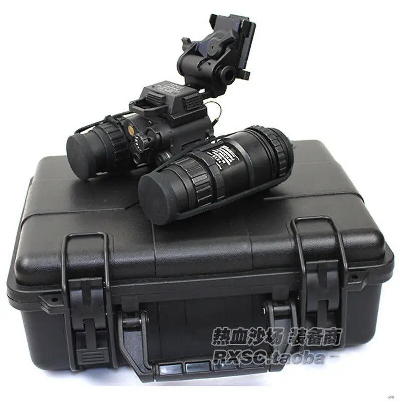 Tactical Airsoft Dummy Metal PVS-15 NVG+ L4G24 Helmet Mount+ ABS Box
