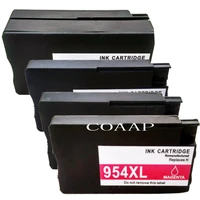 4 compatible 954 xl refillable ink cartridge for hp officejet pro 8730 7720 7740 8210 8710 8720 all in one printer