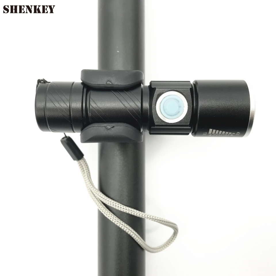 SHENKEY Новый USB Перезаряжаемый велосипедный фонарь для велосипеда светодиодный
