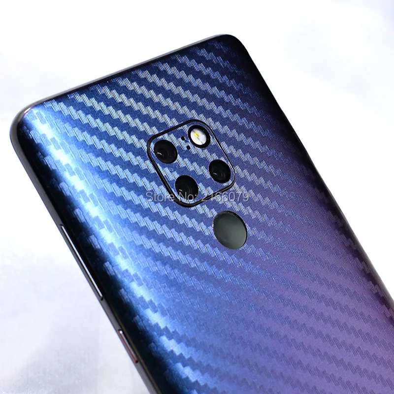 Для huawei mate 9 10 20 Pro X 20X Lite 3D Градиент из углеродного волокна полное заднее покрытие Наклейка защитная наклейка для телефона