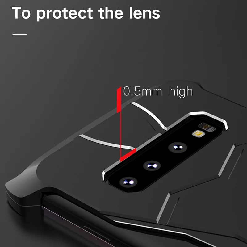 Роскошный металлический бампер чехол для Samsung Галактики S10 плюс Чехол Жесткий