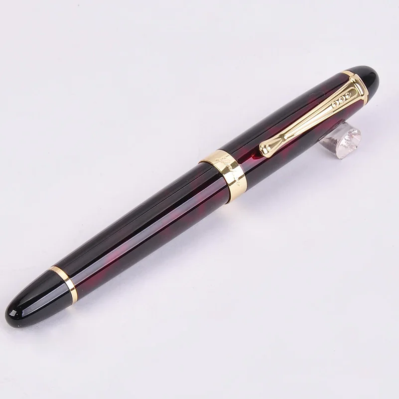 Black 4 Подлинная Jinhao 450 перьевая ручка полностью Металлическая Золотая Роскошная ручка с зажимом 22 цвета 0,5 мм перо Iraurita бизнес школьные принадлежности - Цвет: Black 4