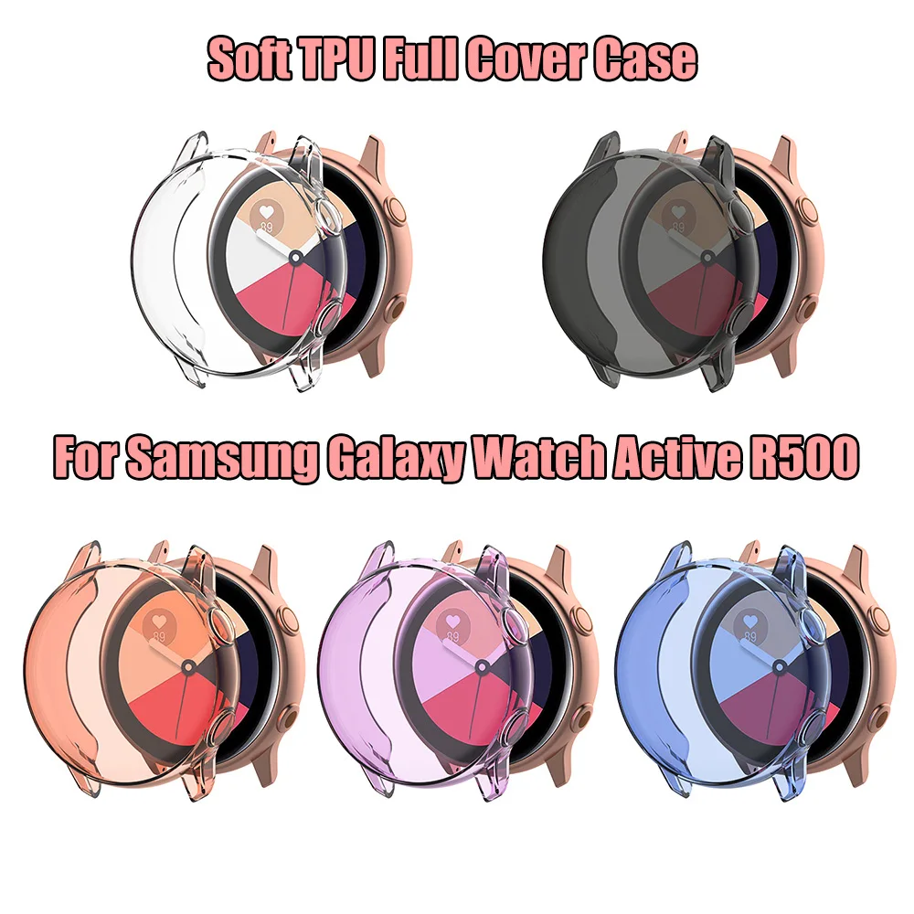 For Samsung Galaxy Watch Active R500 Smartwatch For Samsung Smartwatch Accessories Soft TPU Protector Watch Case Cover Shell