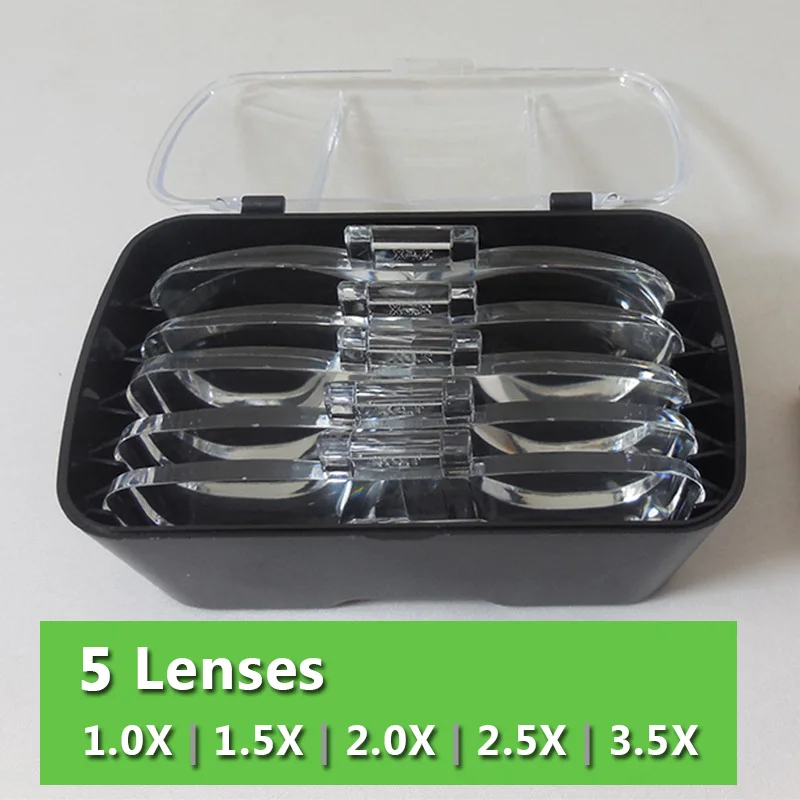 2 светодио дный лупы с головкой для ношения гарнитуры зубные хирургические