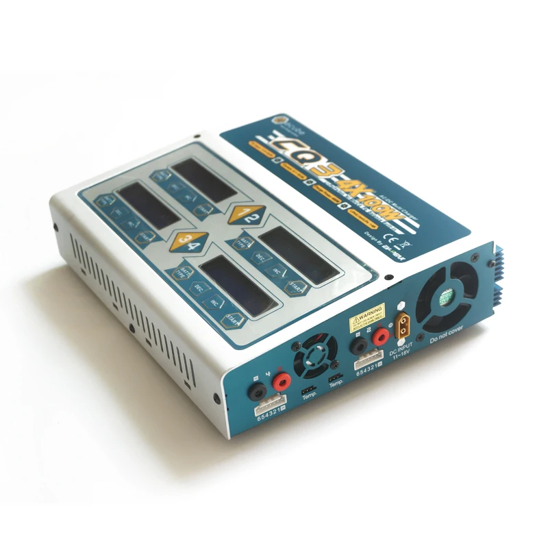 

New EV-Peak CQ3 RC lipo balance charger AC/DC 4*100W for NiCd/NiMH LiPo/LiLo/LiFe battery intelligent charger fast and efficient