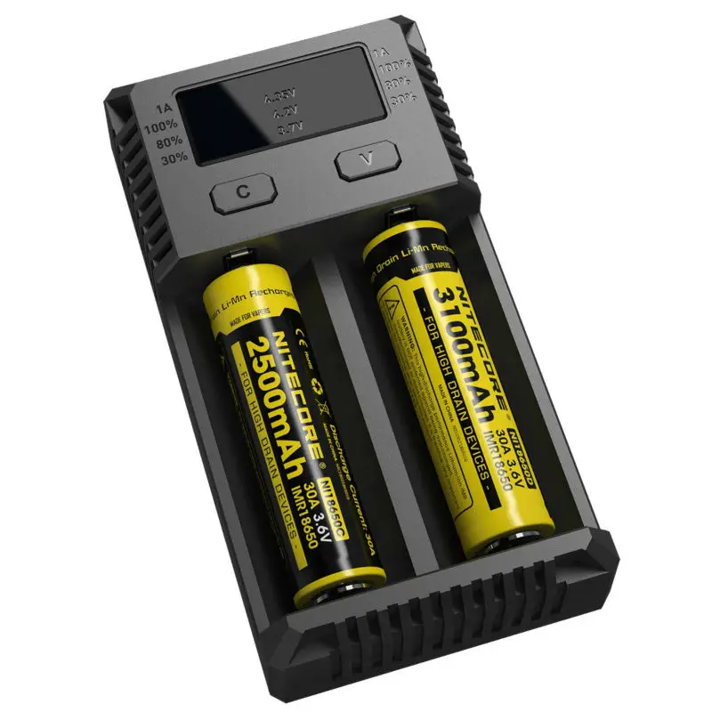 Новое Nitecore Intelli зарядное устройство i2 16340 CR123A 10440 AA AAA 14500 18650 26650 22650 17670 li ion/NiMH