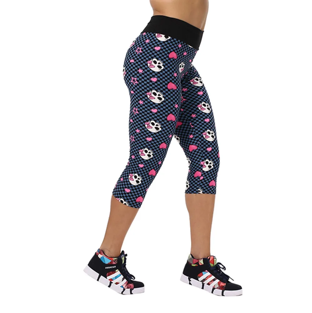 2018 новые летние модные женские Капри больших размеров повседневные танцевальные