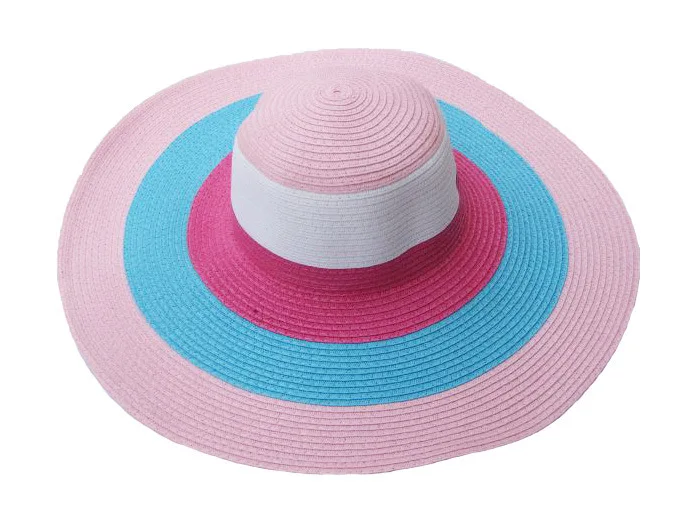2018 модные Цветной в полоску летняя соломенная шляпа Кепки Для женщин женские