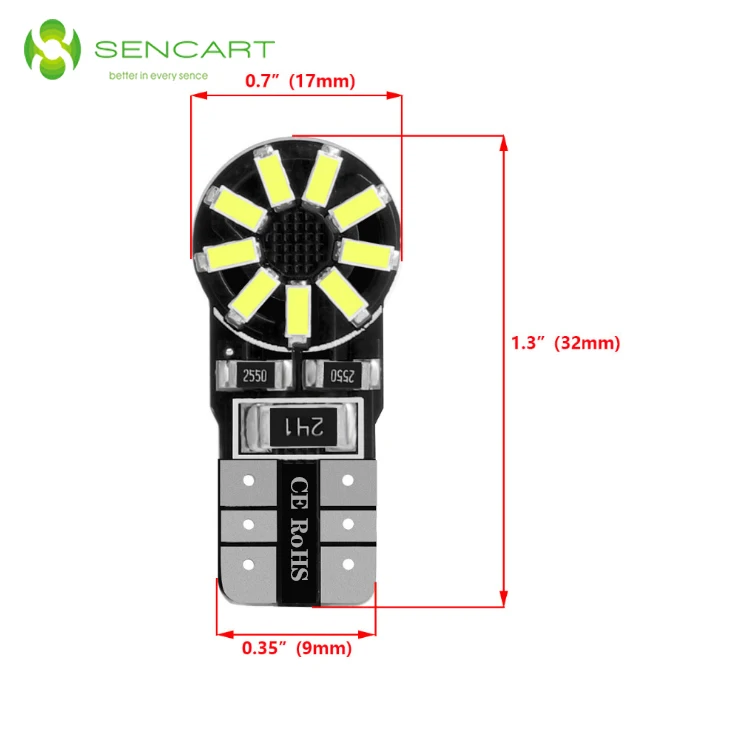 2 шт. T10 W5W 18SMD 18LED 3014 6000 K белый автомобиль свет лампы распродажа стоп сигнал