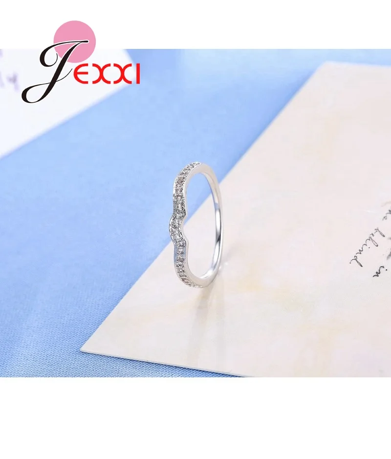 925 Sterling Silver Wedding Engagement Bridal Ring Band Set For Party Propose Anniversary Jewelry Gift Fashion Top Qualit | Украшения и