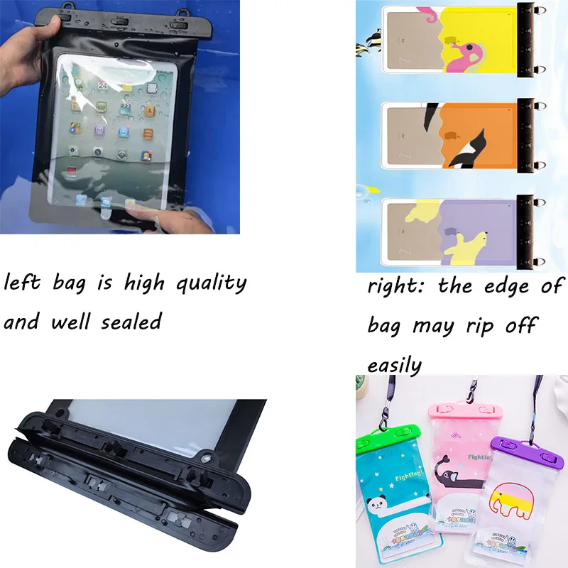 Водонепроницаемый герметичный мешок рукав чехол сумка для переноски funda ipad 2017 9 7
