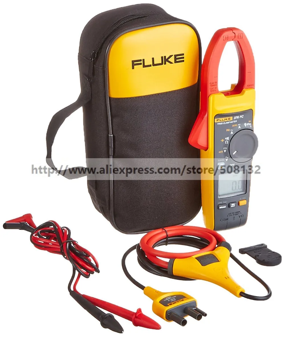 Fluke 376 FC серии True rms беспроводной AC/DC Токоизмерительные клещи FLUKE 376FC F376FC|fluke 376|clamp