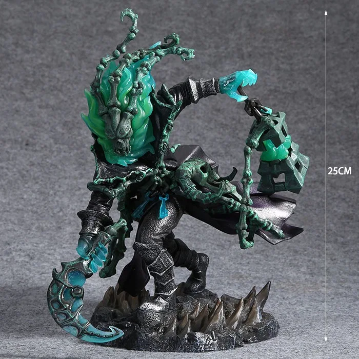 no box Горячая игра, фигурка, цепочка, надзиратель, Thresh Gank, 25 см, ПВХ, фигурка, фигурки, аниме, Brinquedos, модель, кукла, детские игрушки, подарок - Цвет: no box