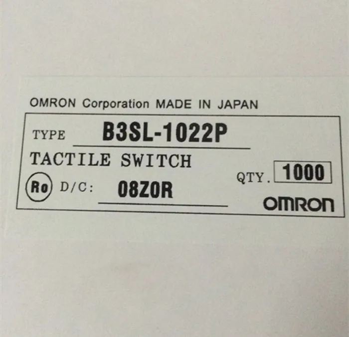 Импортный японский OMRON B3SL-1022P Tact Switch 6*6*5 мм водонепроницаемая и Пыленепроницаемая