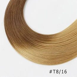 # T8/16 FOREVER HAIR 100 г/шт. 20 дюймов Натуральные Человеческие вплетаемые волосы Remy, Натуральные Прямые Волосы для наращивания, пучок уток, платиновый блонд, пряди - Цвет: # T8/16