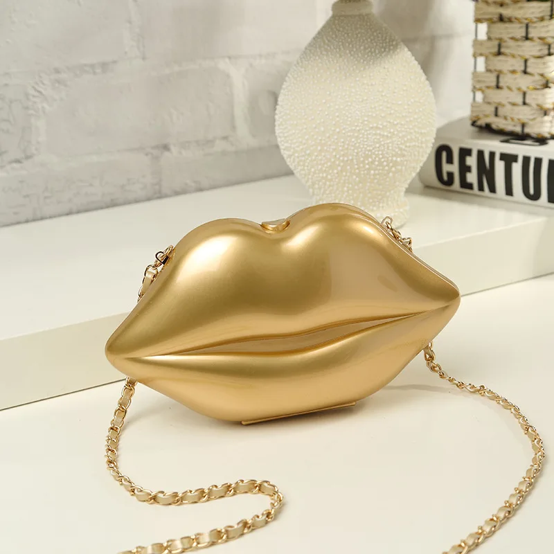 Новые пикантные красные Средства ухода за губами клатч акрил Для женщин Вечерние