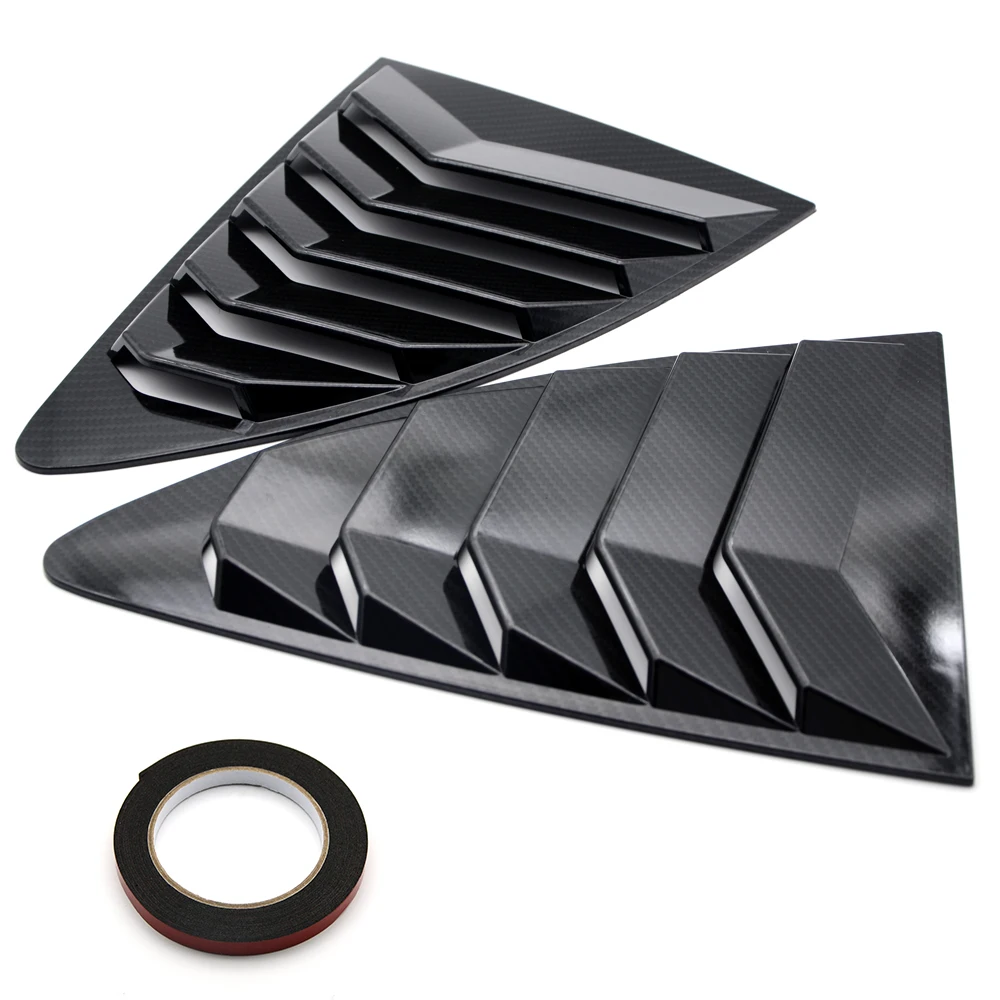 

Carbon Fiber Rear Quarter Window Louver ABS Fit For 2013-18 Scion FRS Subaru BRZ